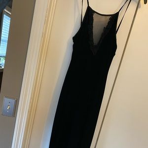 Long velvet dress